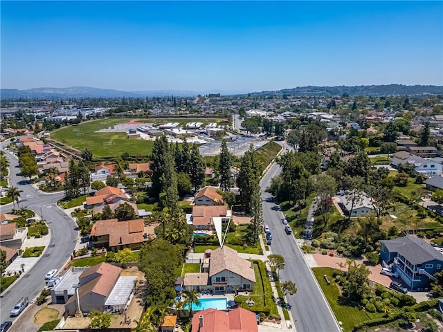 15541 Olive Branch Dr, La Mirada, CA 90638 - aerial view of residential area featuring a pool