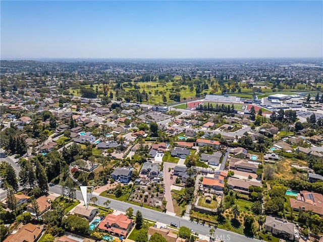 15541 Olive Branch Dr, La Mirada, CA 90638 - aerial view of property and surrounding area featuring nearby suburban area