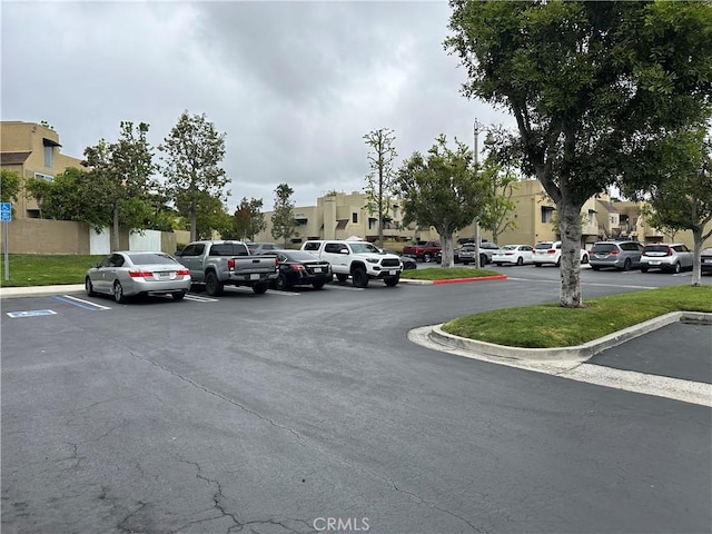 view of uncovered parking lot