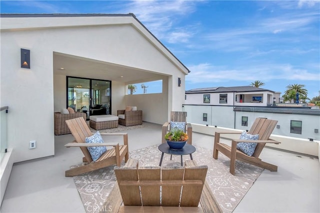 518 8th St, Huntington Beach, CA 92648 - view of patio featuring an outdoor living space