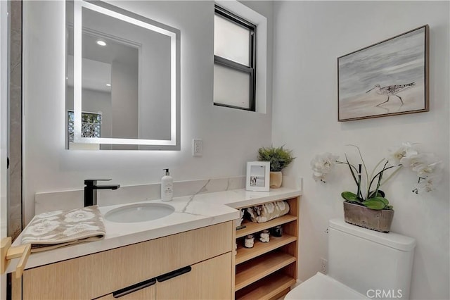 518 8th St, Huntington Beach, CA 92648 - bathroom with toilet, healthy amount of natural light, and vanity