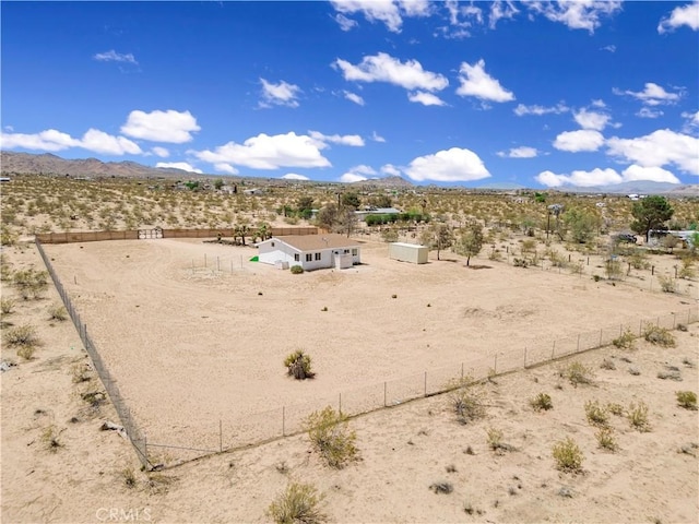 1809 Delgada Ave, Landers, CA 92285 - overview of rural landscape with a desert landscape and a mountainous background