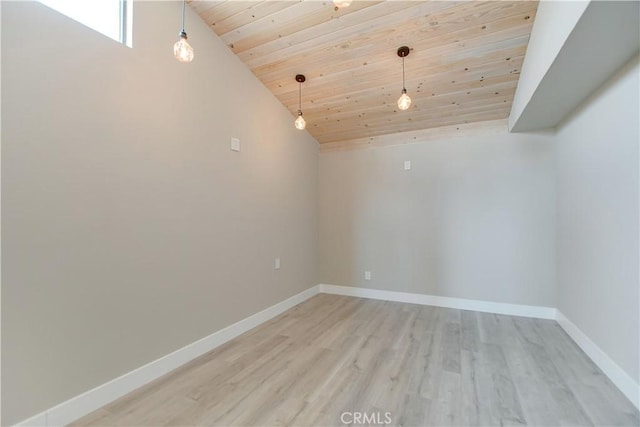 1809 Delgada Ave, Landers, CA 92285 - basement with wooden ceiling, light wood finished floors, and baseboards