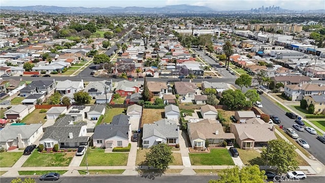 1845 W 91st Pl, Los Angeles, CA 90047 - aerial view of property's location with nearby suburban area