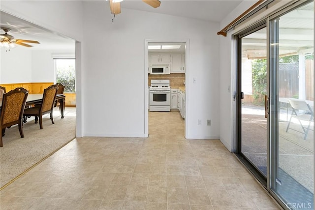 349 Silver Star Ct, Merced, CA 95348 - spare room with ceiling fan and vaulted ceiling
