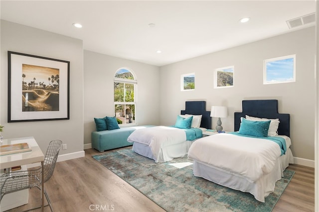 20112 Via Cellini, Porter Ranch, CA 91311 - bedroom featuring light wood-style flooring, baseboards, and recessed lighting