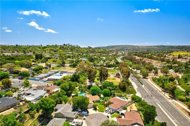 aerial view of residential area