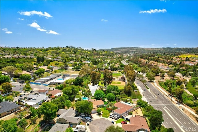 aerial view of residential area