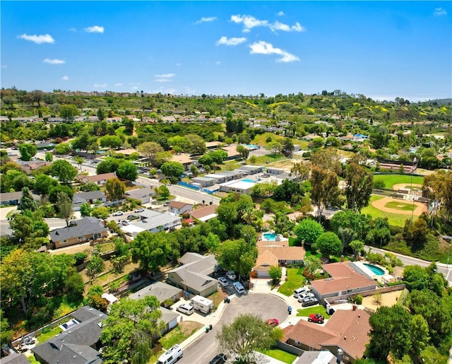 aerial perspective of suburban area