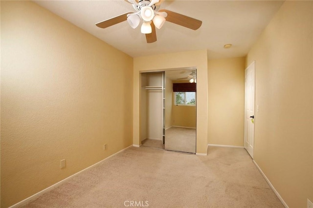 8016 Cora St, Sunland, CA 91040 - unfurnished bedroom with carpet, a closet, and ceiling fan