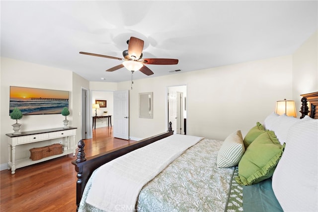 2 Anglesite, Rancho Santa Margarita, CA 92688 - bedroom with wood finished floors, ceiling fan, and baseboards