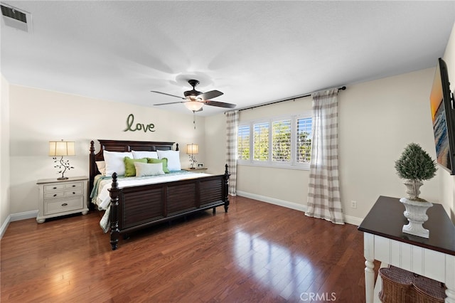 2 Anglesite, Rancho Santa Margarita, CA 92688 - bedroom featuring baseboards, dark wood finished floors, and ceiling fan