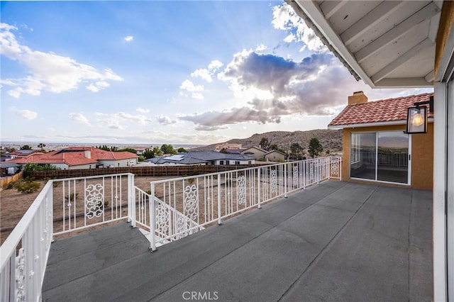 17725 Tude Ln, Apple Valley, CA 92307 - balcony featuring a mountain view and a residential view