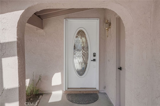 74216 Myrsine Ave, Palm Desert, CA 92260 - view of exterior entry featuring stucco siding