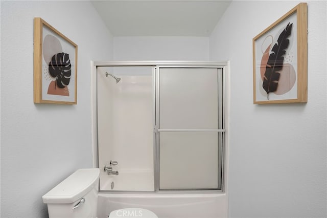 74216 Myrsine Ave, Palm Desert, CA 92260 - bathroom with toilet and bath / shower combo with glass door