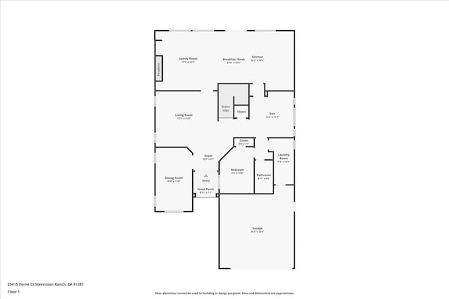 25415 Verne Ct, Stevenson Ranch, CA 91381 - view of home floor plan