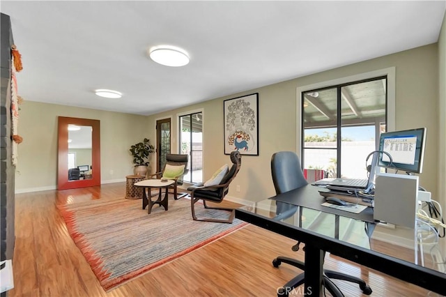 3235 Faust Ave, Long Beach, CA 90808 - office with wood finished floors and baseboards