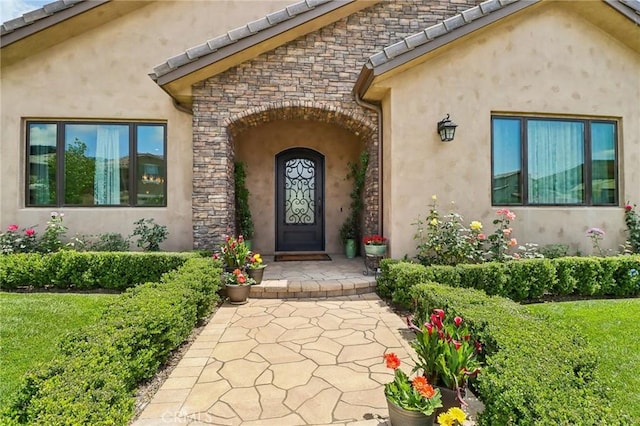 4004 Snowgoose St, Simi Valley, CA 93065 - property entrance featuring stucco siding and stone siding