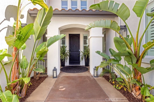 32429 Castle Ct, Temecula, CA 92592 - property entrance featuring stucco siding