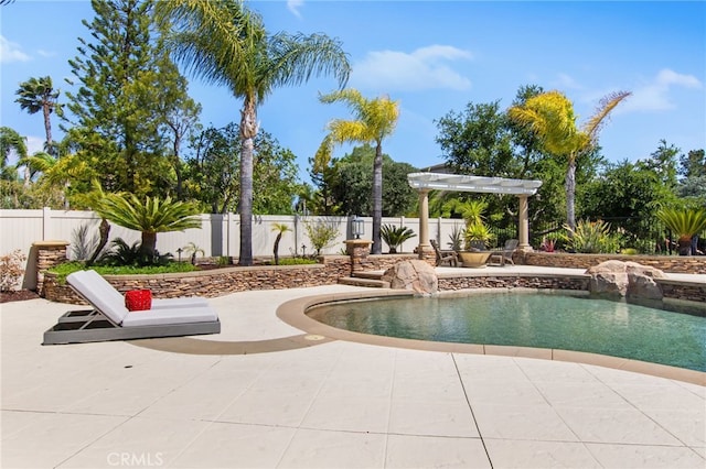 32429 Castle Ct, Temecula, CA 92592 - view of swimming pool featuring a patio area and a pergola