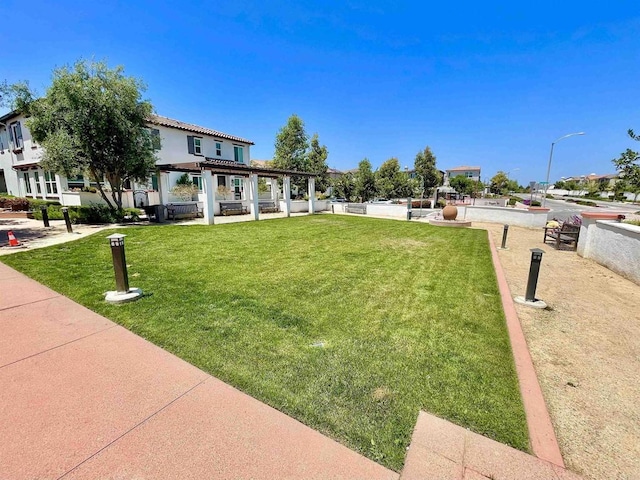 4203 Calle Del Vis, Oceanside, CA 92057 - view of grassy yard with a pergola