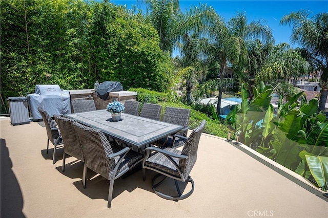 29784 Nautical Ct, Canyon Lake, CA 92587 - view of patio with outdoor dining area and area for grilling
