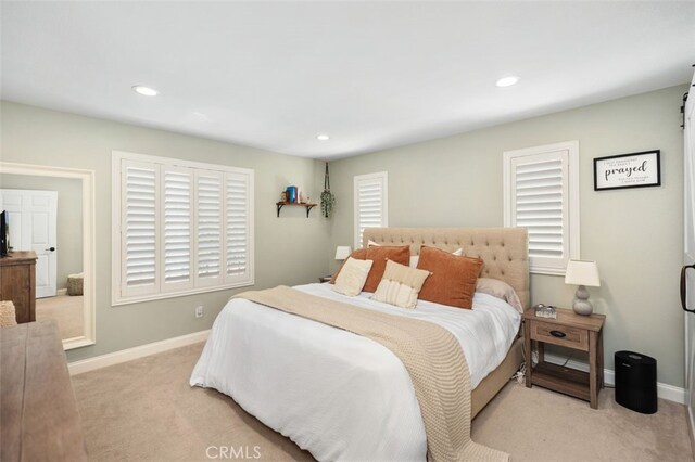 130 Bloomfield Ln, Rancho Santa Margarita, CA 92688 - carpeted bedroom featuring baseboards and recessed lighting
