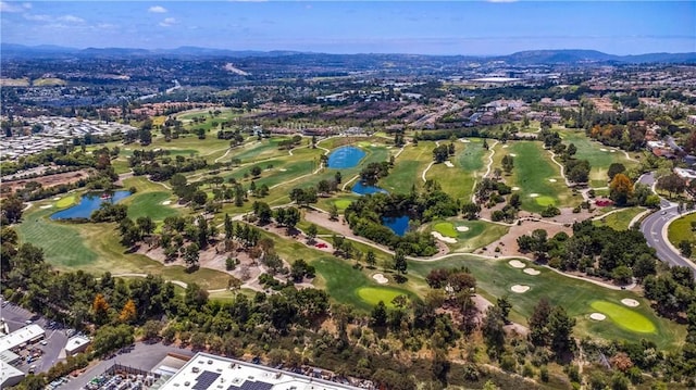 4004 Calle Sonora Oeste Unit 1F, Laguna Woods, CA 92637 - bird's eye view of a water and mountain view and a local golf course
