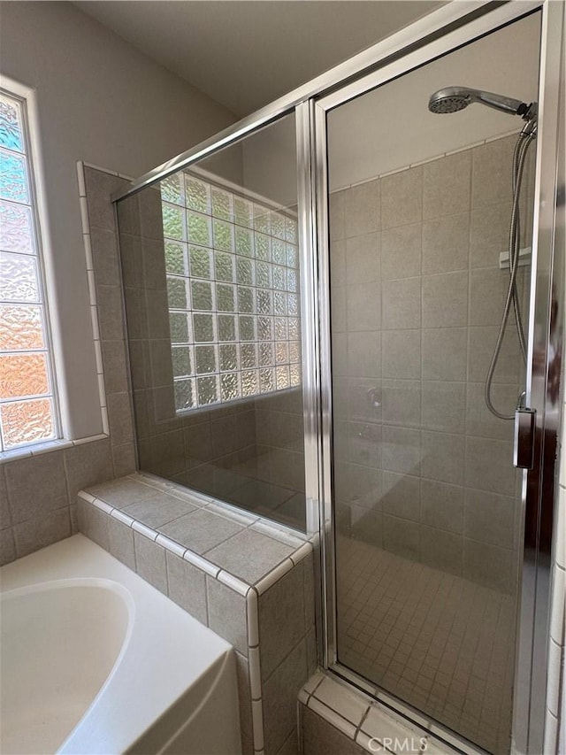4809 Prairie Meadows Way, Bakersfield, CA 93312 - bathroom with a shower stall and a bath