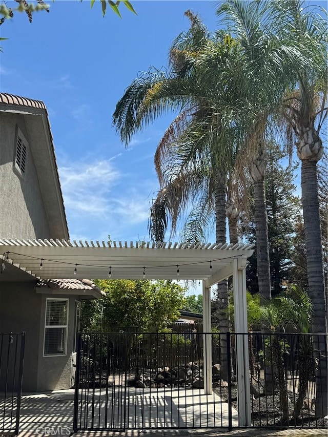 4809 Prairie Meadows Way, Bakersfield, CA 93312 - view of patio / terrace featuring a pergola and fence
