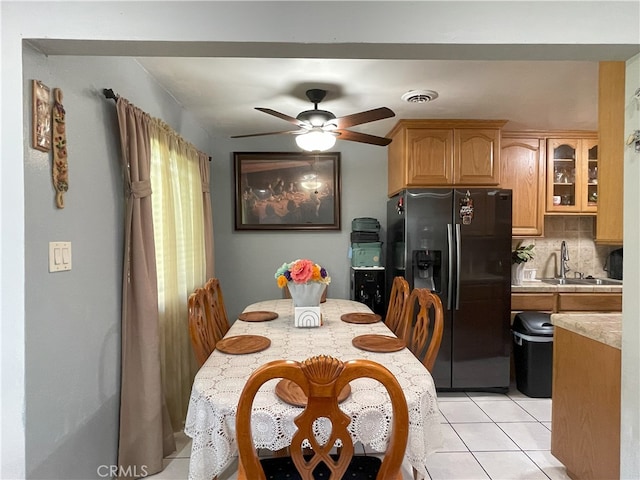 6 Rawhide Ln, Carson, CA 90745 - dining space with a ceiling fan and light tile patterned flooring