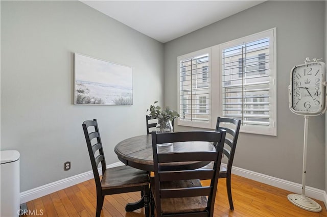 23423 Waterway Ln Unit 17, Valencia, CA 91355 - dining area featuring light wood-style floors and baseboards