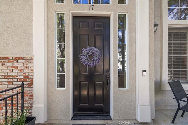 23423 Waterway Ln Unit 17, Valencia, CA 91355 - property entrance with stucco siding and brick siding