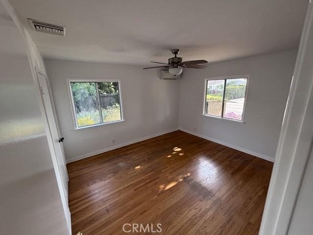 2020 W Swanee Ln, West Covina, CA 91790 - unfurnished room with plenty of natural light, wood finished floors, baseboards, and a ceiling fan