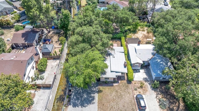 aerial view of residential area