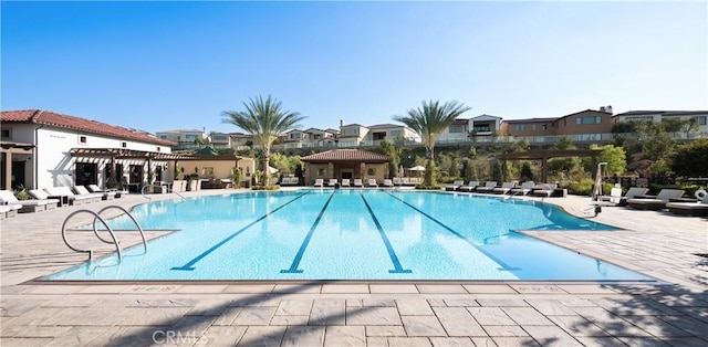104 Scenic Crst, Irvine, CA 92618 - community pool featuring a pergola, a residential view, and a patio