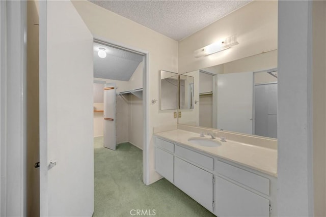 2622 N Tustin Ave Unit 147, Santa Ana, CA 92705 - bathroom with a textured ceiling and vanity