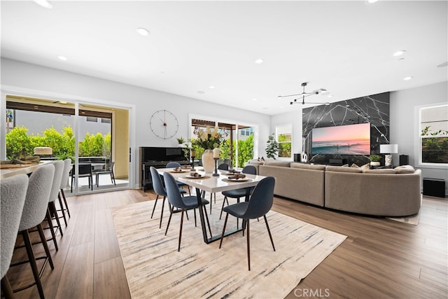 110 Mulberry, Lake Forest, CA 92630 - dining space featuring recessed lighting and wood finished floors