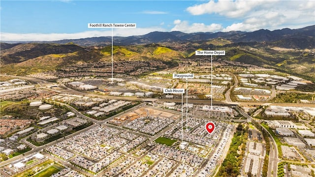 110 Mulberry, Lake Forest, CA 92630 - aerial overview of property's location with a mountainous background