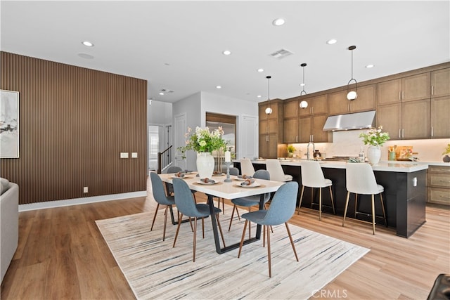 110 Mulberry, Lake Forest, CA 92630 - dining area with recessed lighting and light wood-style floors