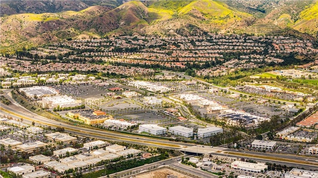 110 Mulberry, Lake Forest, CA 92630 - aerial view of property and surrounding area featuring a mountain backdrop