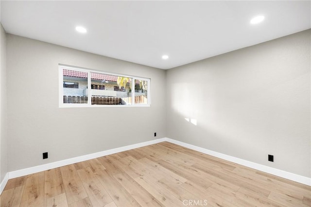 1000 Central Ave Unit 39, Riverside, CA 92507 - unfurnished room featuring light wood-style floors, baseboards, and recessed lighting
