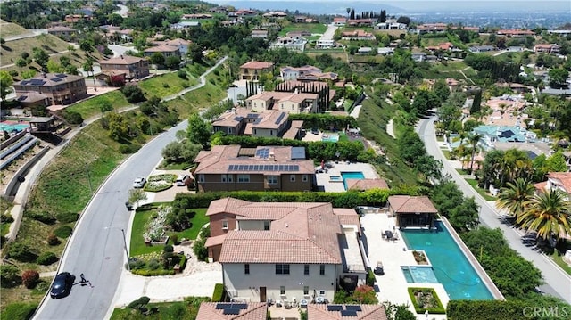 2825 Majestic St, West Covina, CA 91791 - aerial perspective of suburban area featuring a pool area