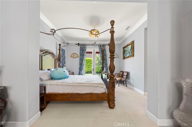 2825 Majestic St, West Covina, CA 91791 - carpeted bedroom with crown molding and baseboards