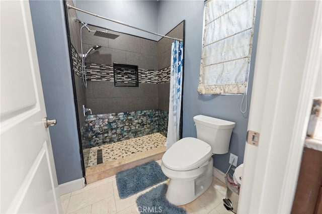 2825 Majestic St, West Covina, CA 91791 - bathroom with toilet, a shower stall, and baseboards