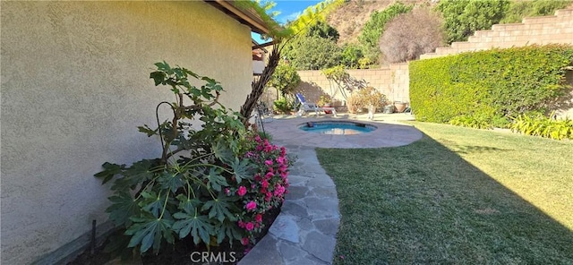 3349 Brookridge Rd, Duarte, CA 91010 - view of yard featuring an in-ground hot tub