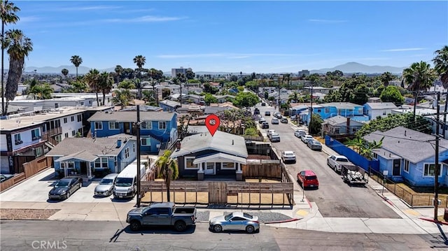 4107 37th St, San Diego, CA 92105 - aerial perspective of suburban area featuring mountains