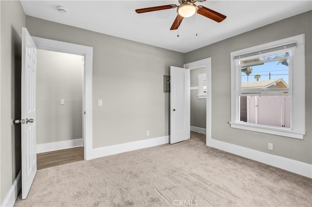 4107 37th St, San Diego, CA 92105 - unfurnished bedroom featuring carpet flooring and a ceiling fan
