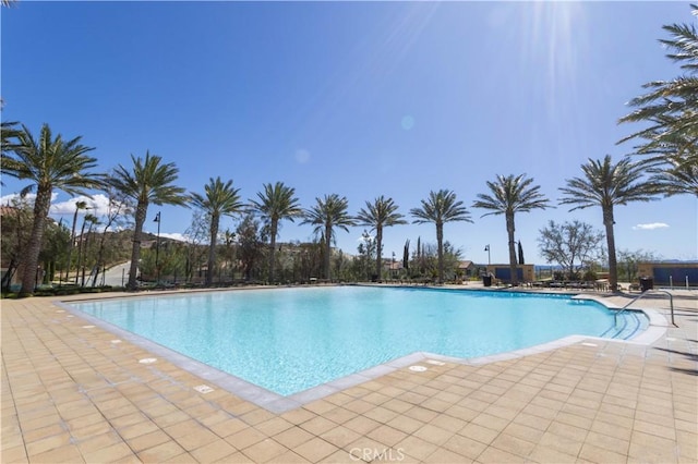 20621 Chestnut Cir, Porter Ranch, CA 91326 - community pool featuring a patio area