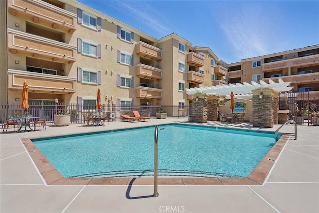 21345 Hawthorne Blvd Unit 126, Torrance, CA 90503 - community pool featuring fence, a pergola, and a patio area